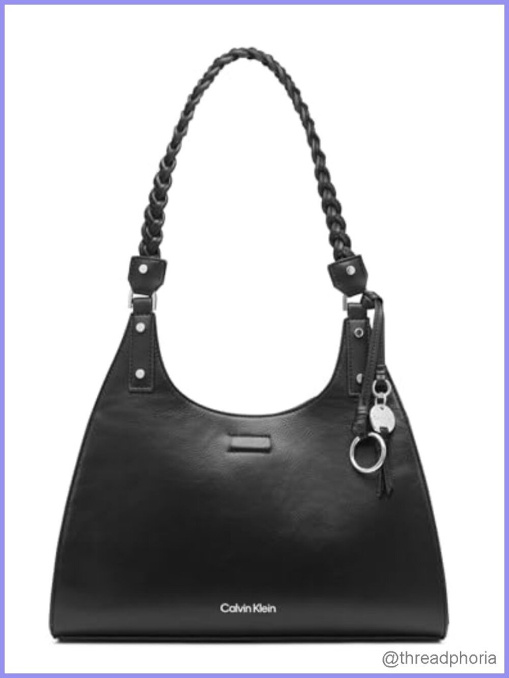 Vegan Leather Triple Compartment Satchel Crossbody Handbag